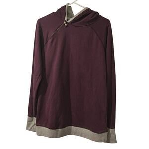 Women's Purple and Gray Hoodie